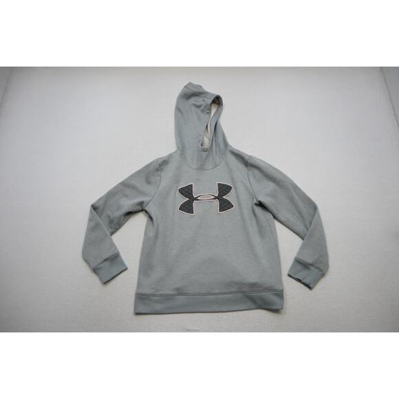 Under Armour Hoodie ColdGear Gray Pullover Athletic Jacket Womens Sz Medium - Picture 5 of 9